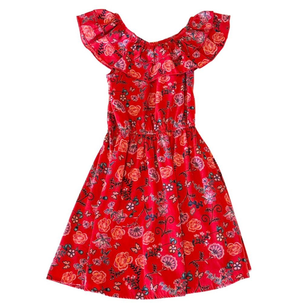 Jenna & Jessie Red Flower Dress